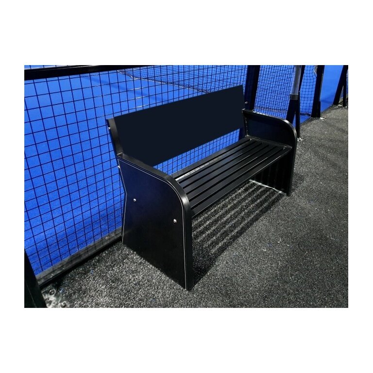 Carrington bench made of steel (weatherproof) black 1.51 x 0.55 x 0.79 m