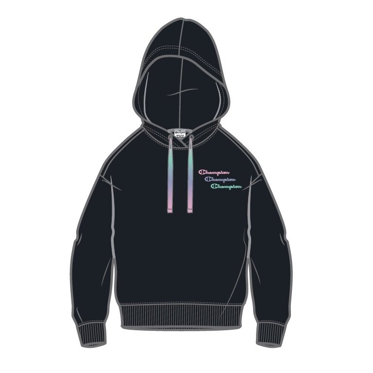 Champion Hoodie (Cotton Hoodie) Boxy Black Women