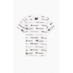 Champion Leisure T-shirt (Cotton) Allover Script-Print 2022 white Boys