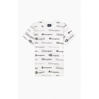 Champion Leisure T-shirt (Cotton) Allover Script-Print 2022 white Boys