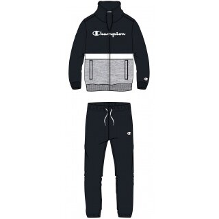 Champion Tracksuit Logo (Jacket&Trousers made of Cotton) black Boys
