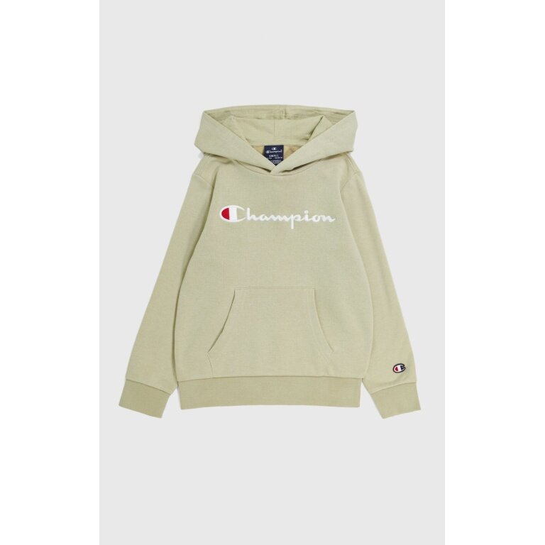 Champion Hoodie (Cotton Hoodie) Big Logo 2024 beige Boys