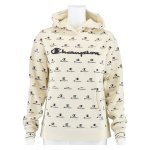 Champion Hoodie Graphic Big Logo Print beige Girls