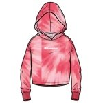 Champion Hoodie Hoodie (Cotton) Tie-Dye red Girls