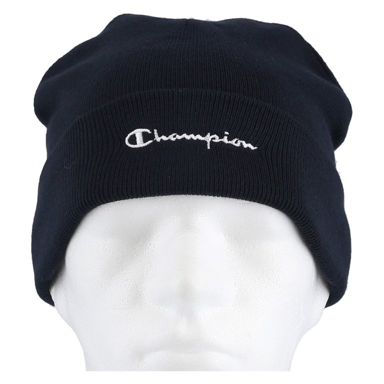 Champion Beanie (Beanie) Legacy Knit with Logo navy Children 1pc
