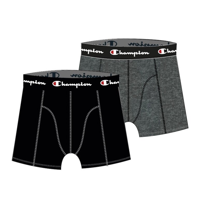 Champion Boxershort (Cotton) Underwear black/dark grey Men - 2 Pack