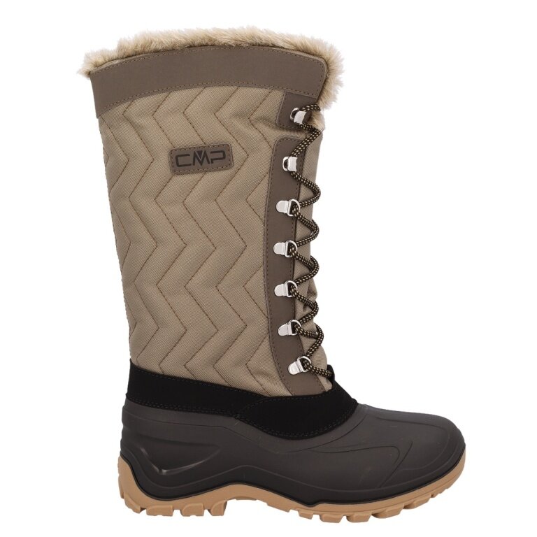 CMP Winter Boots Nietos Urban Style (Faux Fur Lining, Waterproof Overshoe) Desert Brown Ladies