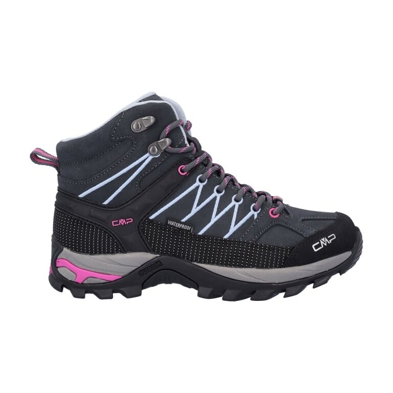 CMP Hiking Shoes Rigel Mid WP (Trekking, waterproof) dark grey/pink Women