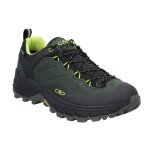 CMP Trekking Hiking Shoes Huranus Low WP (Nubuck Leather, Waterproof) Dark Green Men's