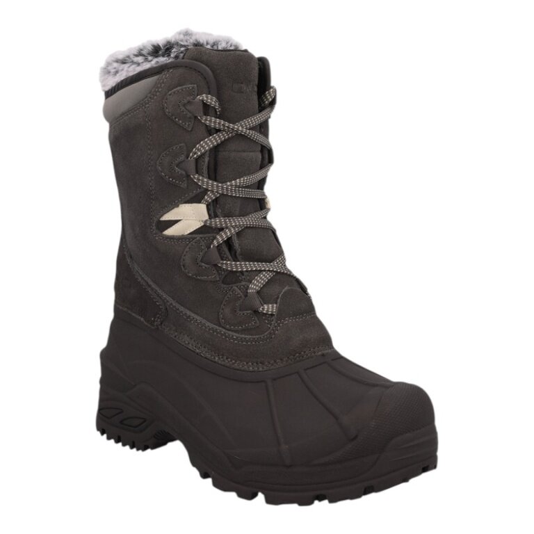 CMP Borhea WP Snow Winter Boots (Suede, with Lining, Waterproof) black/dark grey Ladies