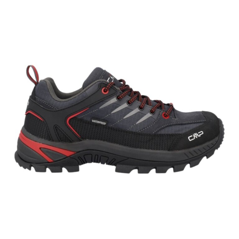 CMP Rigel 2.0 Low Trekking WP (waterproof) titanium grey/red men's hiking shoes