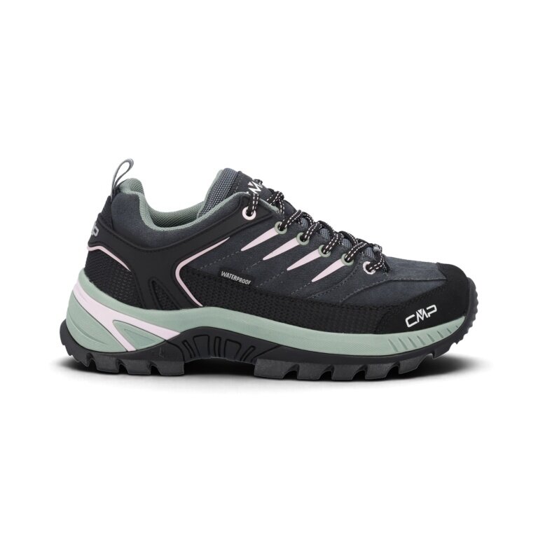 CMP Rigel 2.0 Low WP Trekking Shoes (waterproof) 2026 dark grey/mint green/pink ladies
