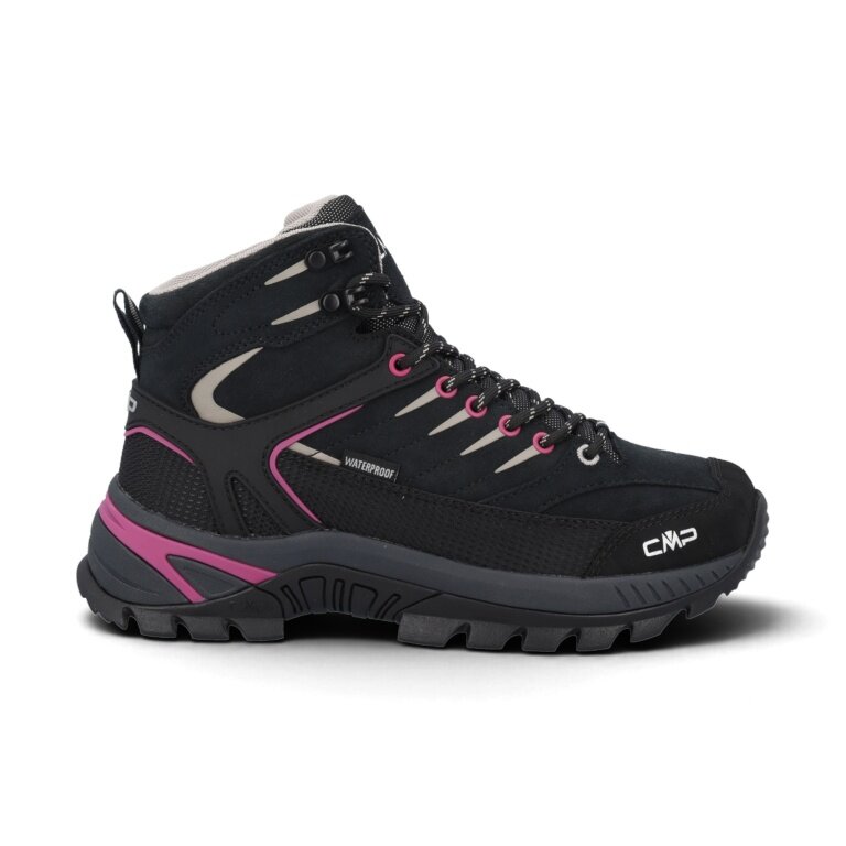 CMP Rigel 2.0 MID Trekking WP (waterproof) black/pink women's walking shoes