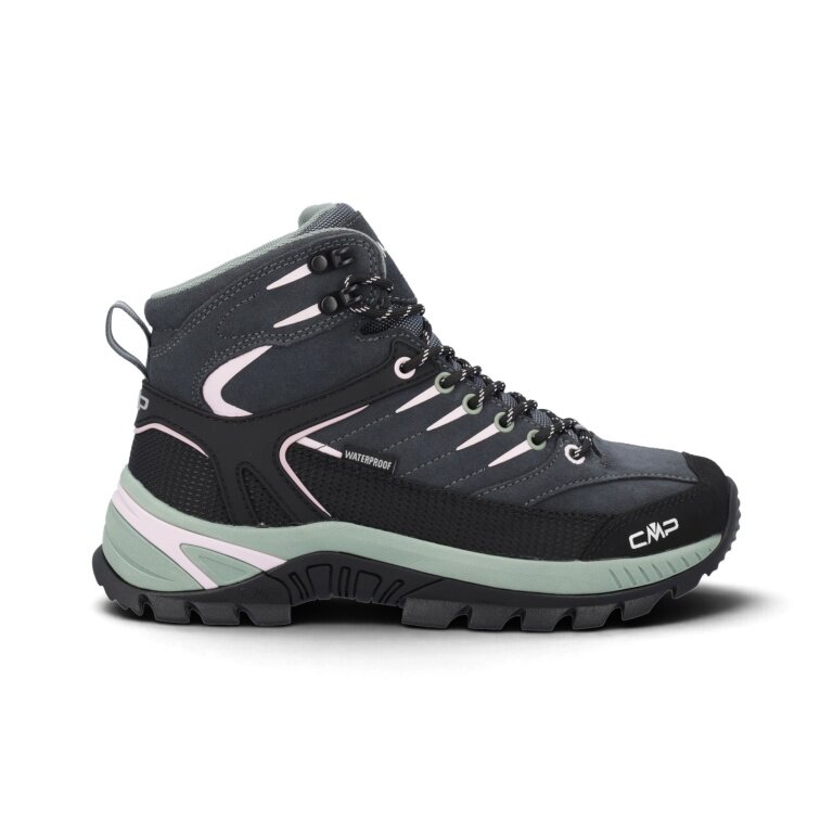 CMP Rigel 2.0 MID Trekking WP (waterproof) dark grey/mint green/pink women's hiking shoes