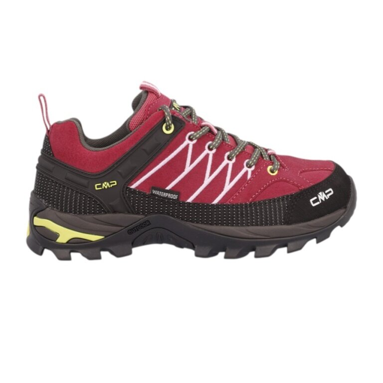CMP Rigel Low WP Hiking Shoes (Trekking, waterproof) red/black ladies