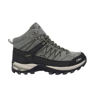 CMP Rigel Mid Trekking WP Waterproof Walking Shoes (grey/black/green) for men