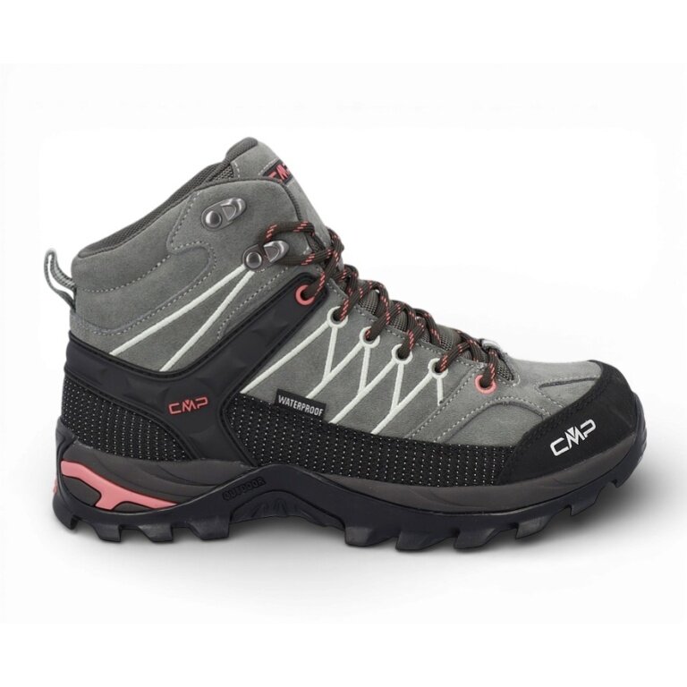 CMP Rigel Mid WP Hiking Shoes (Trekking, waterproof) avocado/coral ladies