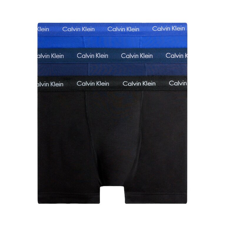 Calvin Klein Underwear Cotton Stretch Brief Boxers (Cotton) Multicoloured Black/Blue Men's - 3 Pieces