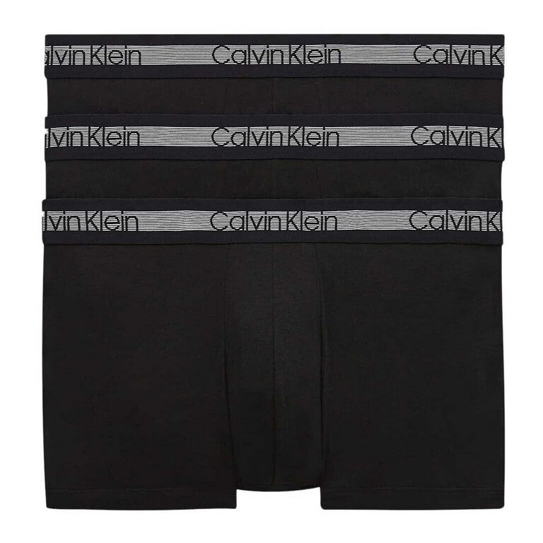 Calvin Klein Underwear Boxer Shorts Trunk (Cotton) Black Men - 3 Pieces