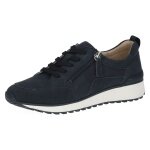 Caprice Sneaker 23702 (leather, with side zip) ocean blue ladies