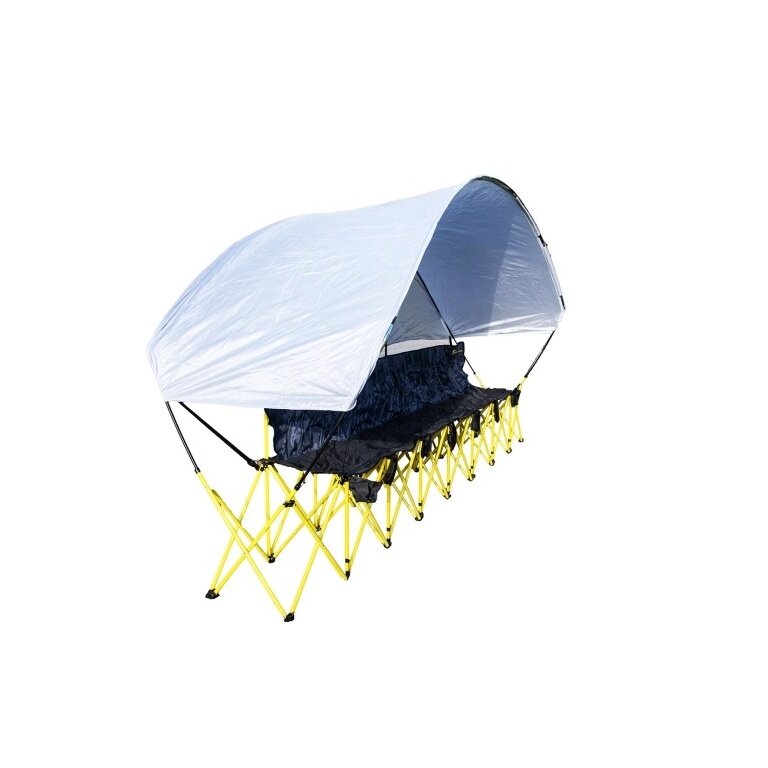 Powershot bench with sun/rain protection for 6 people (foldable) including carry bag