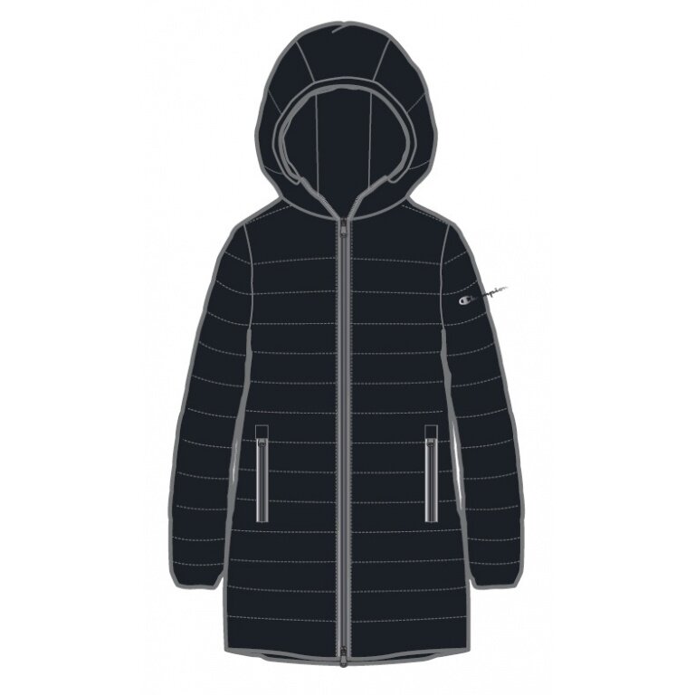 Champion Quilted Jacket (lightly padded, hood) black Women