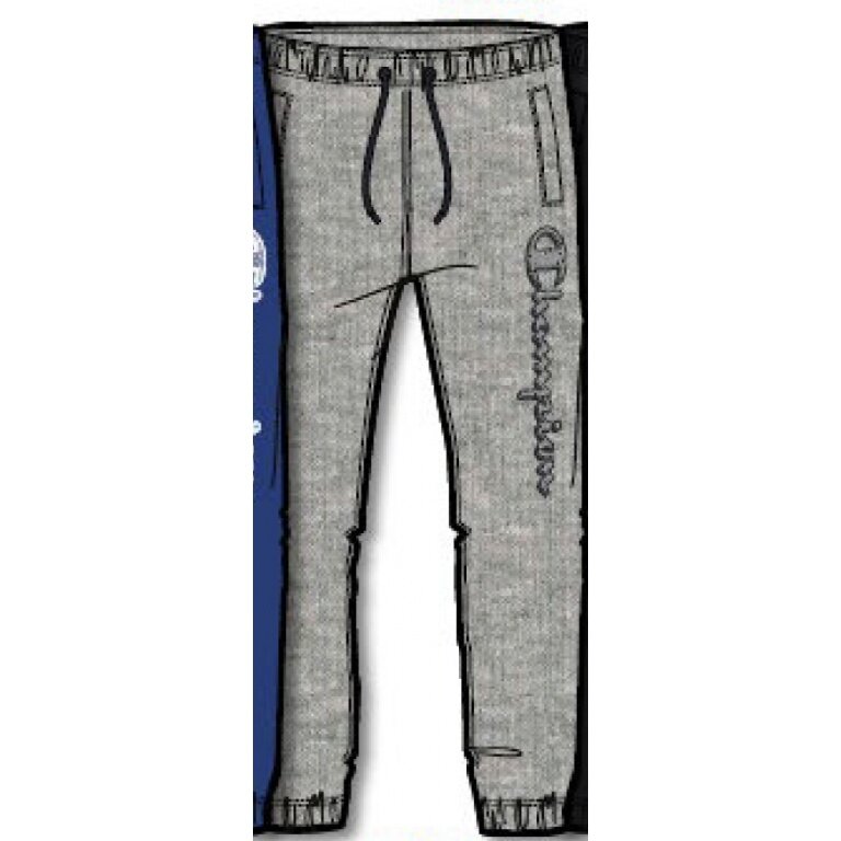 Champion Jogging Bottoms (Cotton) Graphic Big Logo Print Long Grey Boys