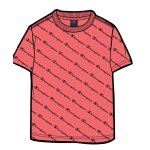 Champion Leisure T-shirt (Cotton) Champion Small Logo Print Coral Red Kids