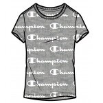 Champion Leisure T-shirt (Cotton) Graphic Print grey Girls