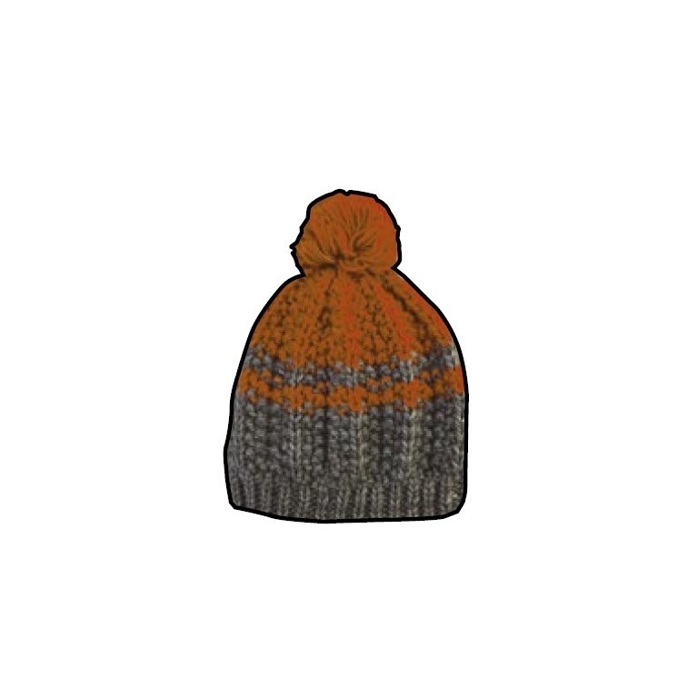 Champion Hat Legacy Knit Bobble grey/orange Kids 1pc