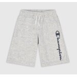 Champion leisure trousers (cotton) Bermuda with logo lettering short 2023 light grey boys