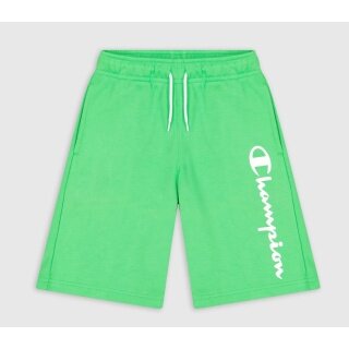 Champion leisure trousers (cotton) Bermuda with logo lettering short 2023 green boys