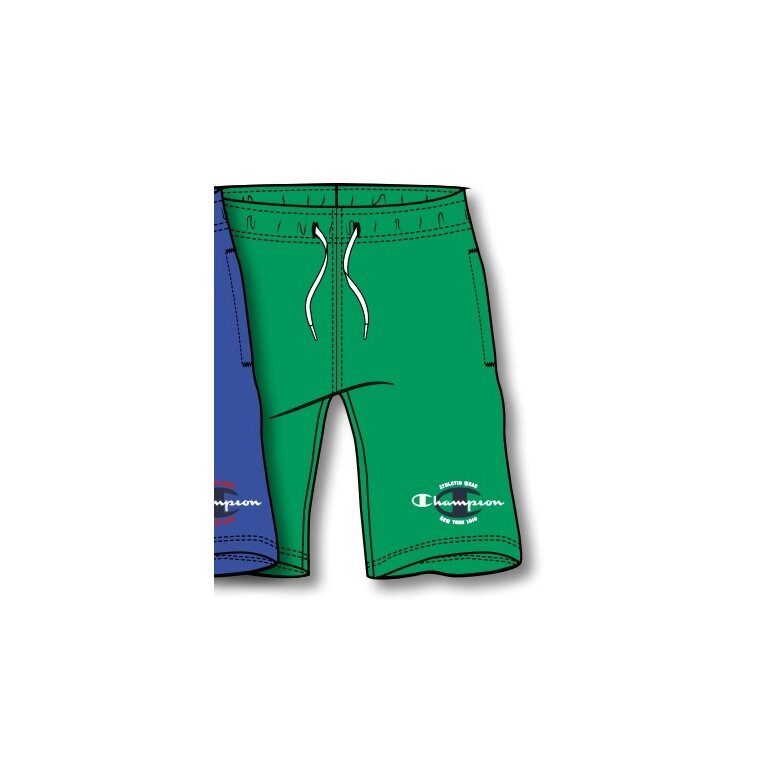 Champion leisure trousers (cotton) Bermuda with graphic print short 2023 green boys
