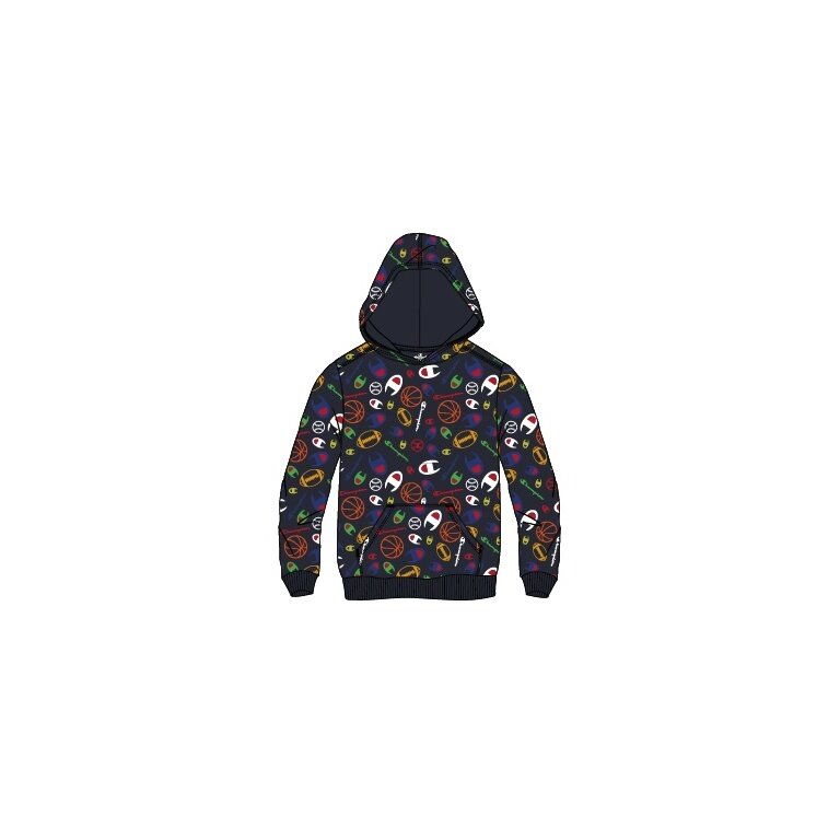 Champion Hoodie Legacy (Basketball Print Fleece) - dark blue Kids