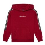 Champion Hoodie - lightweight fleece with logo tape red boys