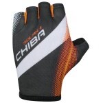 Chiba Solar II black/orange bicycle gloves - 1 pair