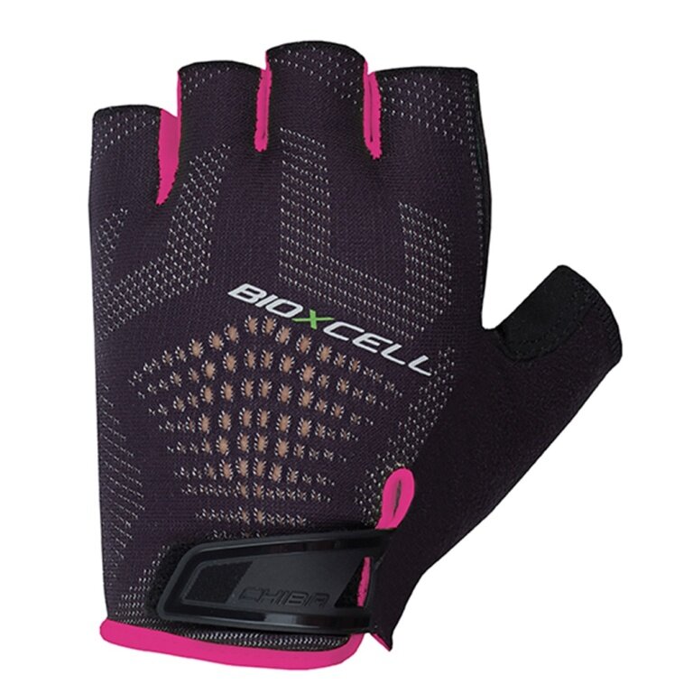 Chiba Bicycle Gloves BioXCell Super Fly black/pink - 1 pair