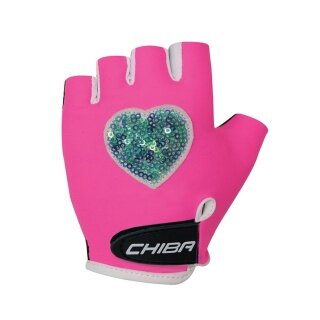 Chiba Bicycle Gloves Cool Neon Pink Children - 1 Pair