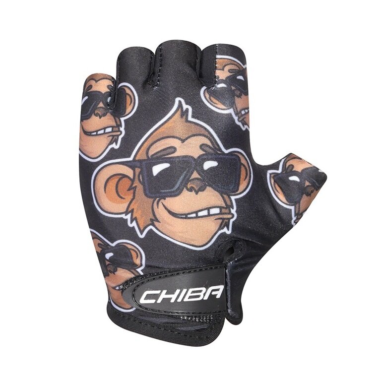 Chiba Bicycle Gloves Cool Monkey Black Children - 1 Pair