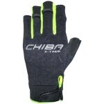 Chiba Climbing Gloves Via Ferrata X-Trem (Quickpull Removal Aid, made of Nappa Leather) black/neon yellow - 1 Pair
