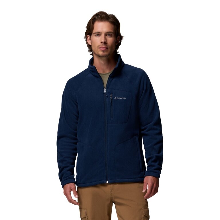 Columbia Fast Trek II Full Zip Fleece Jacket (warm, soft material) navy blue men's