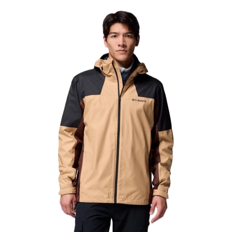 Columbia Rain Jacket Inner Limits III (Omni-Tech™) light brown/black men's