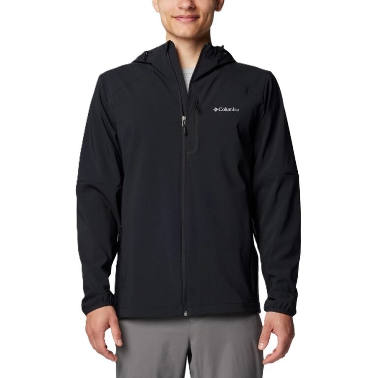 Columbia Softshell Jacket Tech Hoodie (comfortable fit, Omni-Shield) black men's