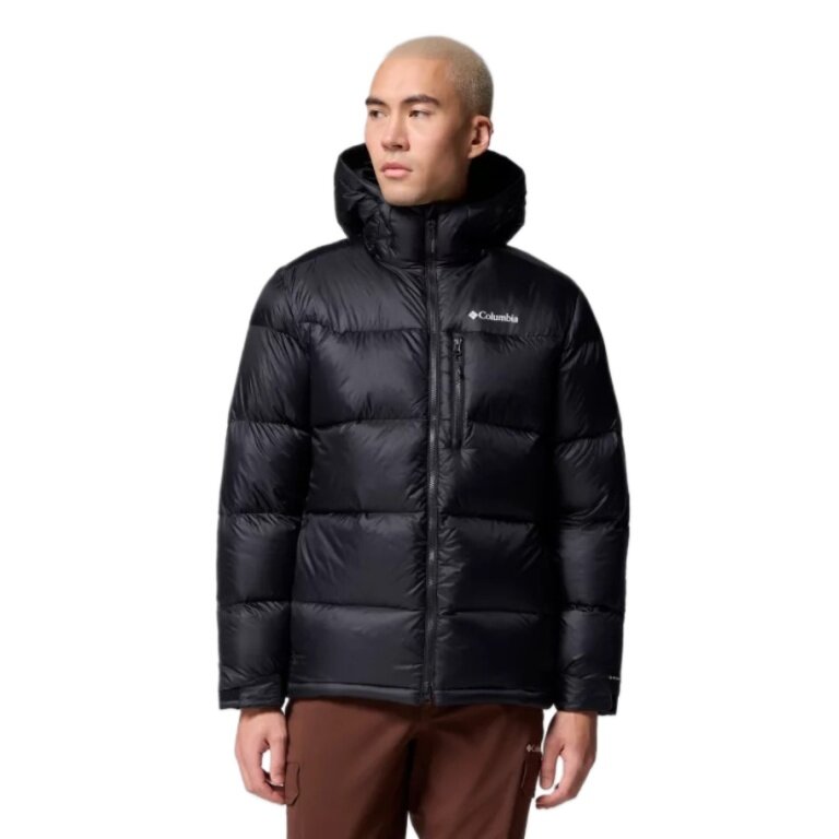 Columbia Winter Down Jacket Cloudview Down Hooded (Omni-Heat™ Infinity, very warm) black men's