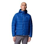 Columbia Winter Down Jacket Corelite Down Hooded (Omni-Shield™, warm) blue Men's