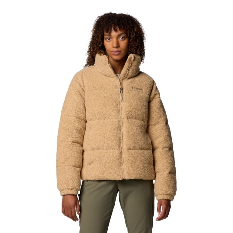 Columbia Winter Fleece Jacket Puffect Sherpa (Thermarator™ Insulation) light brown ladies