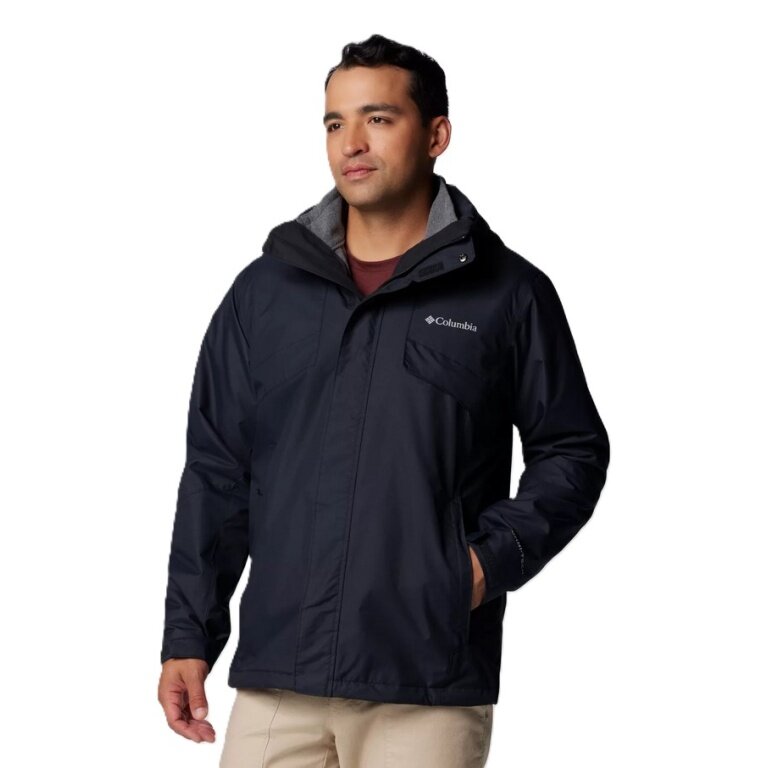 Columbia Winter Hiking Jacket Bugaboo III 3-in-1 Fleece Interchange (Omni-Heat Thermo System, waterproof) black men's