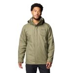 Columbia Winter Hiking Jacket Bugaboo III 3-in-1 Fleece Interchange (Omni-Heat Thermo System, waterproof) olive green men's
