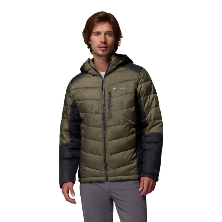 Columbia Winter Jacket Labyrinth Loop II Hooded (Omni-Heat Infinity, Thermal Insulation) Dark Green Men's