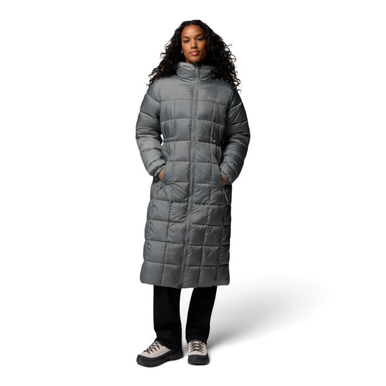 Columbia Winter Coat Puffect™ III Long (Omni-Shield™, warm) sage green ladies